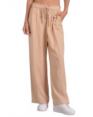 Elan Wide Leg Pant - Natural