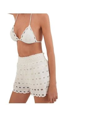 ViX Eyelet Babi Shorts - Brown