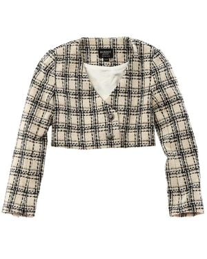 Bardot Miami Boucle Blazer - White