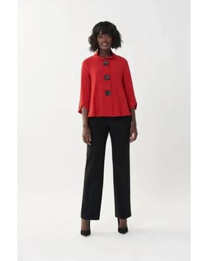 Joseph Ribkoff Classic Wide Leg Pants - Red