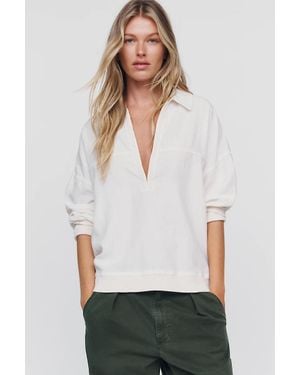 Pilcro Pullover Sweatshirt - White