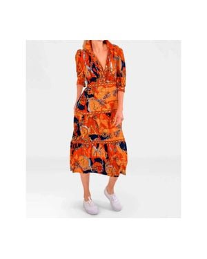 Gretchen Scott Dory Midi Dress - Red