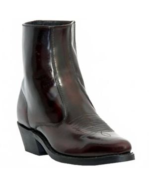 Laredo Long Haul Trucker 7" Zippered Boot With Cowboy Heel - Black