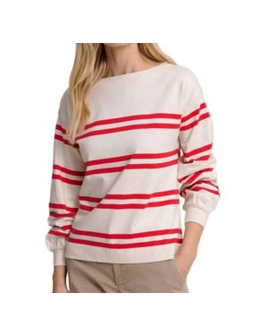 Southern Tide Zayla Stripe Top - Red