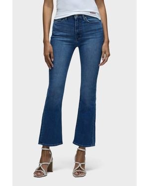 Hudson Jeans Barbara High-Rise Bootcut Crop Jeans - Blue