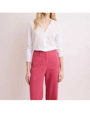 Hartford Taha Knitted Shirt Top - Red
