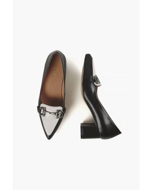 All Black Pt Links Pump Heels - White