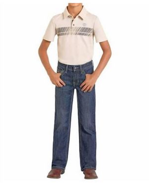 Rock And Roll Cowboy Boy's Regular Jeans - Blue