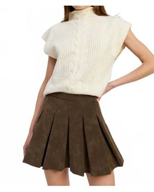 En Saison Miller Mini Skirt - Brown