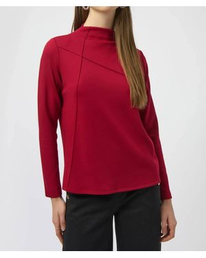 Joseph Ribkoff Scuba Jersey Straight Top - Red