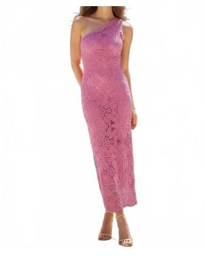 Lena® Crochet Maxi Dress - Pink