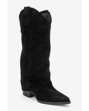 Forever & Always Shoes Clementina Leather Western Boot - Brown