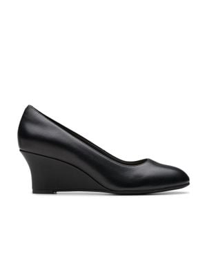 Clarks Olivette Pearl ( Leather) High Heels - Black