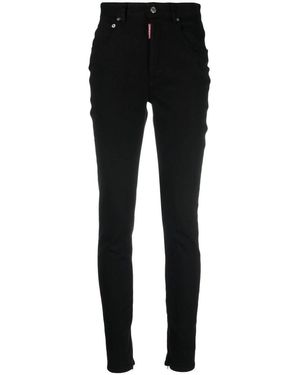 DSquared² High Waist Twiggy Jeans in Black | Lyst