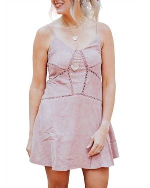 She + Sky Don'T Let Go Mini Dress - Purple