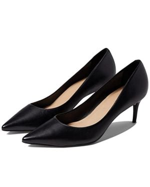 Massimo Matteo Celeste Pump Leather Stiletto Heel Ver1191 - Black