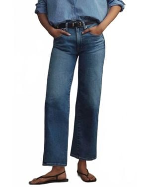 Edwin Marli High Waist Mom Jean - Blue