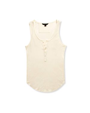 ON THIS DAY Ribbed Knit Tank - Natural