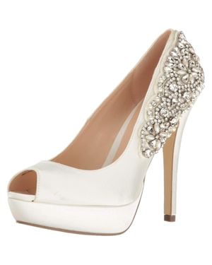 Paradox London Indulgence Heeled Sandal Ivory P1710 - White
