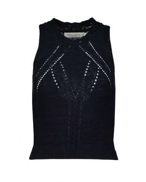 Bishop + Young Muse Pointelle Tank Top - Black