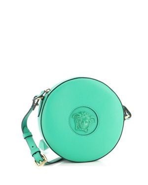 Versace La Medusa Round Camera Bag Leather - Green