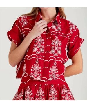 Sundays Clifton Button-Down Shirt - Red