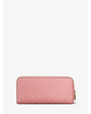 Michael Kors Large Logo Continental Wallet - Pink