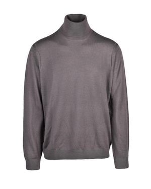 ARMANI EXCHANGE Acrylic Virgin Wool-Blend Crewneck Sweater - Gray