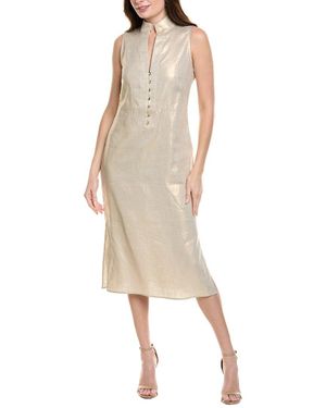 Sail To Sable Linen Midi Dress - Natural