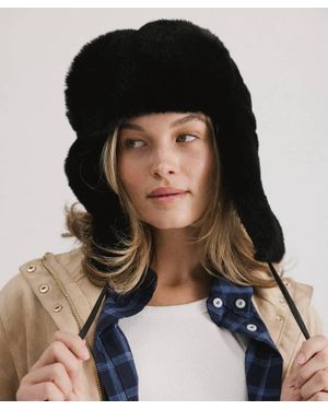 Gigi Pip Logan Faux Fur Trapper - Black