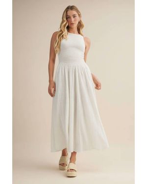 Mustard Seed Mikayla Smocked Tank Maxi Dress - Natural