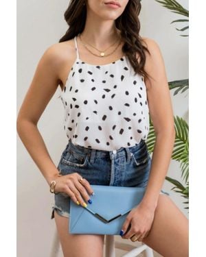 Mine Brush Stroke Halter Top - Multicolor