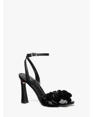 MICHAEL Michael Kors Michael Kors Loretta Sequin Embellished Sandal - White