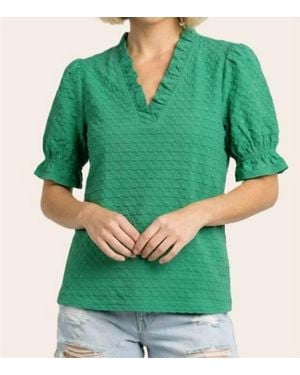 Staccato Kelly Top - Green