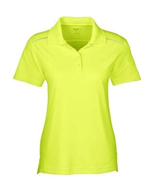 CORE365 Radiant Performance Piqu Polo With Reflective Piping - Yellow