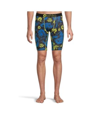 Ethika Tiger Fluo Underwear Graphic Print Boxer Brief Jdm2677 - Blue