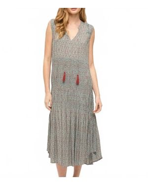 Mystree Maxi Boho Dress - Gray