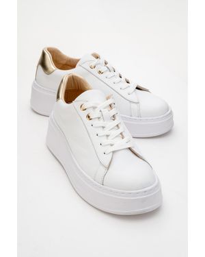 Forever & Always Shoes Paloma Leather Sneaker - White