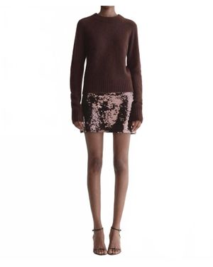 A.L.C. Cleo Sequin Mini Skirt - Brown