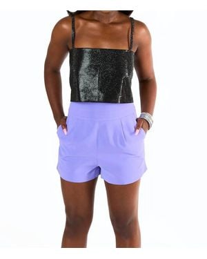 BuddyLove Renzo High Waisted Shorts - Blue