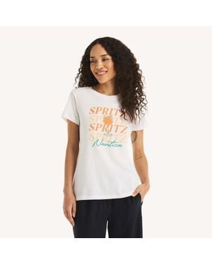 Nautica Aperol Spirits Graphic T-Shirt - White