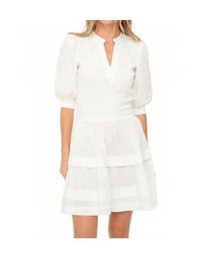 Six Fifty Annabelle Mixed Media Dress - White