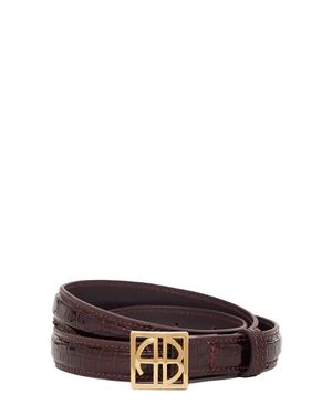 Anine Bing Monogram Belt - Brown