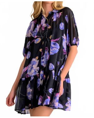 Lavender Brown Wren Dress - Blue