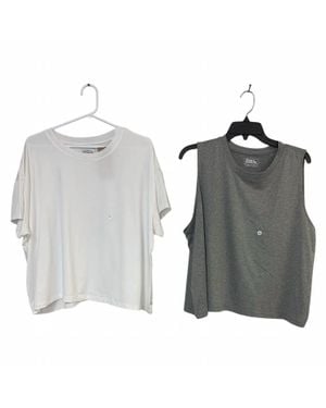 Eddie Bauer Surreal Travel Tank And Crew 2 Piece Tee - White