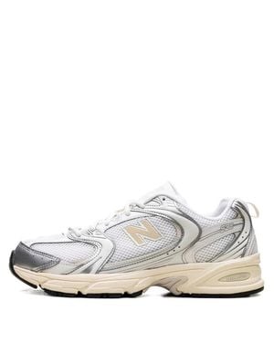New Balance Breathable Mesh Sneakers With Cushioned Midsole - White