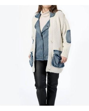 Funsport Knit Coat Sweater - Blue