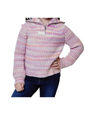 Design History Little Girls Sweater - Purple