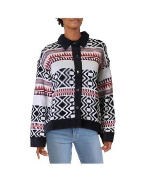 Fate Printed Warm Jacket - Black