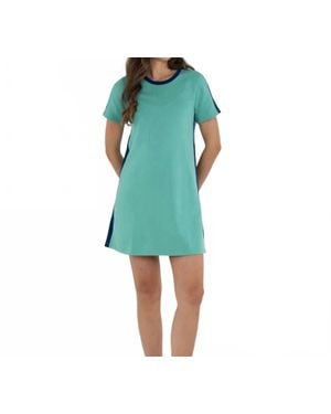 Emily Mccarthy Go Go French Terry Mini Dress - Green